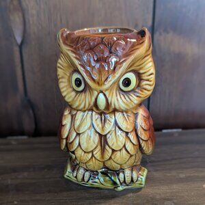 Vintage Owl Candle Stick Holder